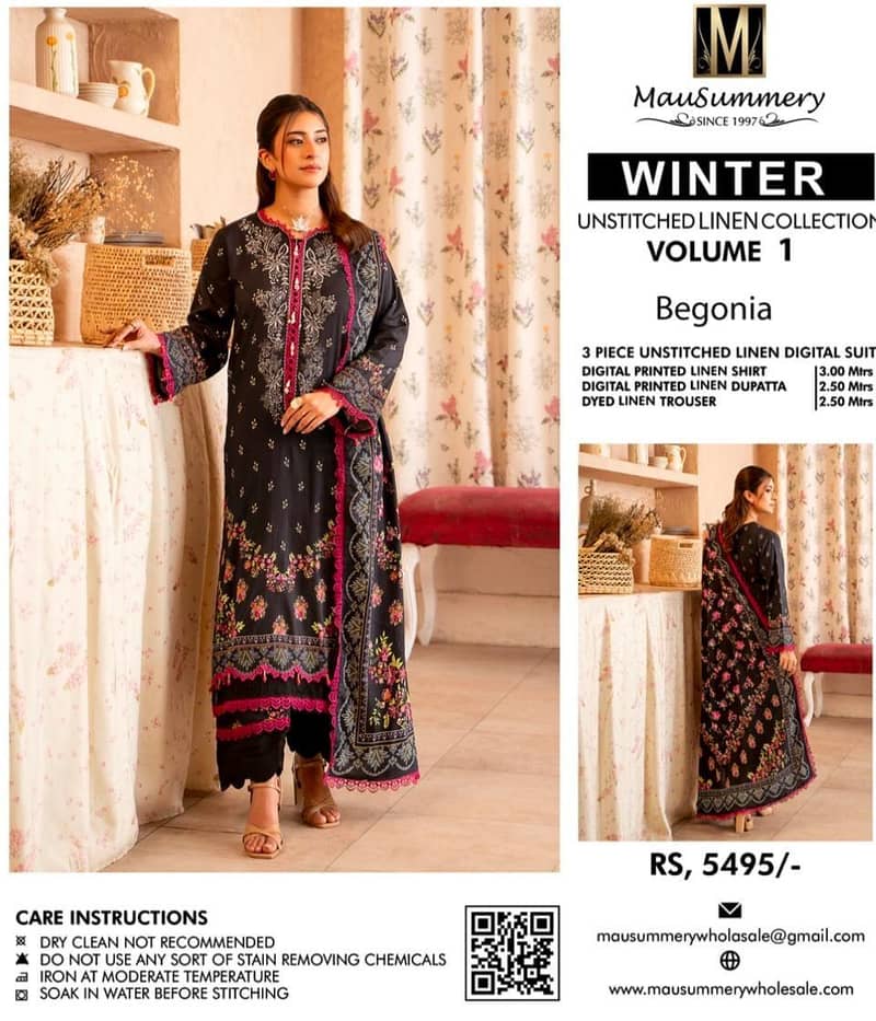 printed linen 3pc 1