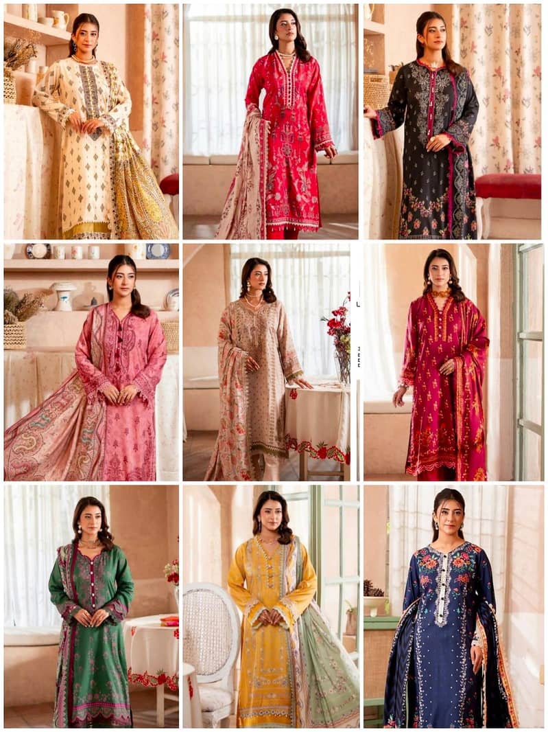 printed linen 3pc 8