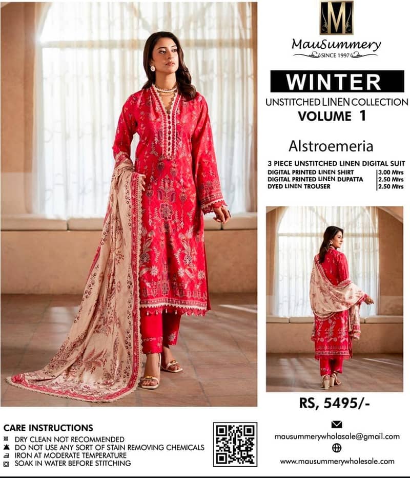 printed linen 3pc 9