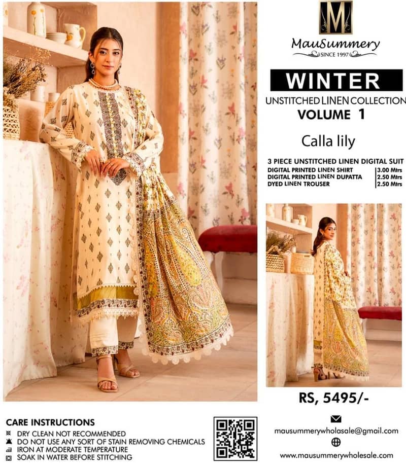 printed linen 3pc 10