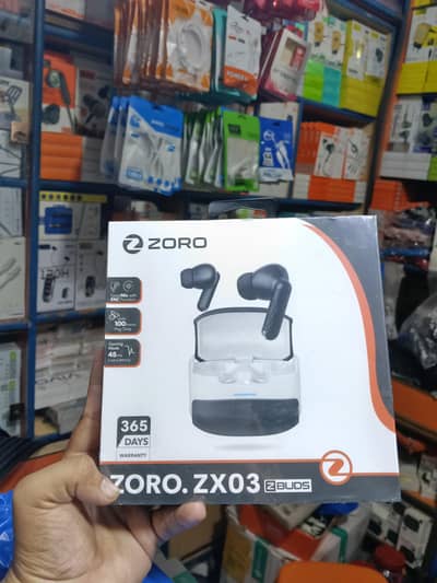 zoro zx03 zbuds wireless earbuds 100 hour play time