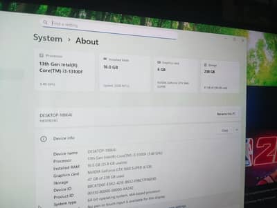 core i3 13100f Asus tuf 1660 super