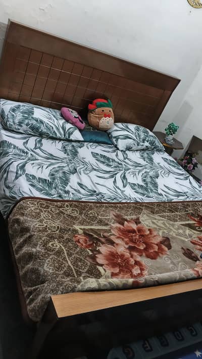 double bed for sale mattress ke bagair