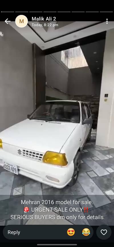 Suzuki Mehran VXR 2016