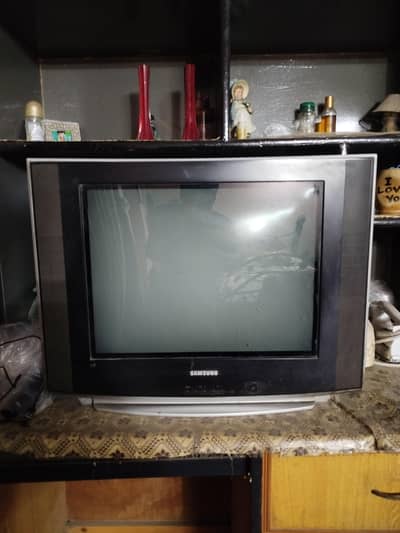 Samsung HD TV And TV TROLIE Good Condition  03226680307