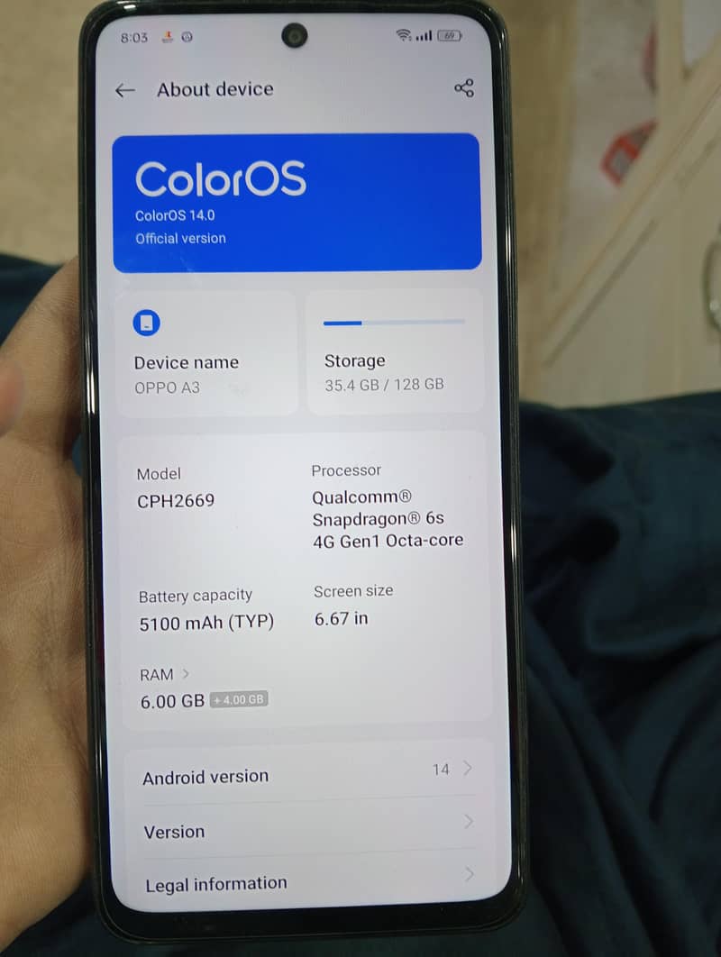 OPPO A3 4