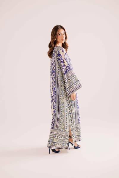 Trending printed blue kaftan
