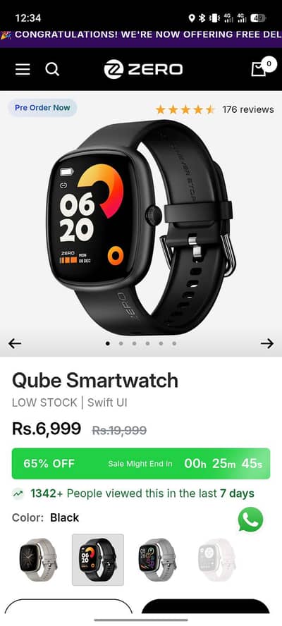 Qube smart watch