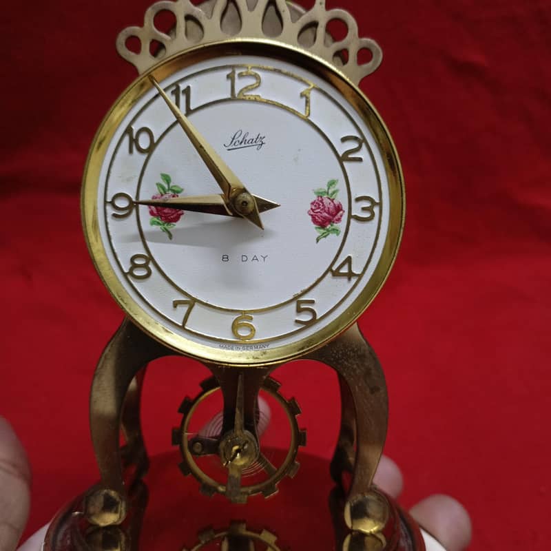 Antique Table clock made Germany 5