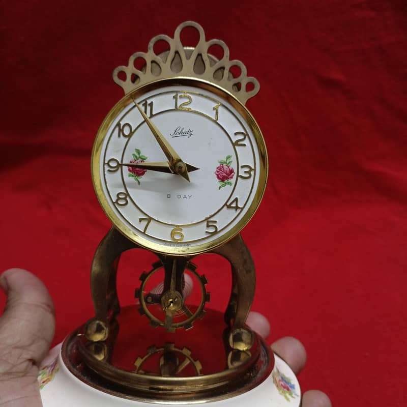 Antique Table clock made Germany 11