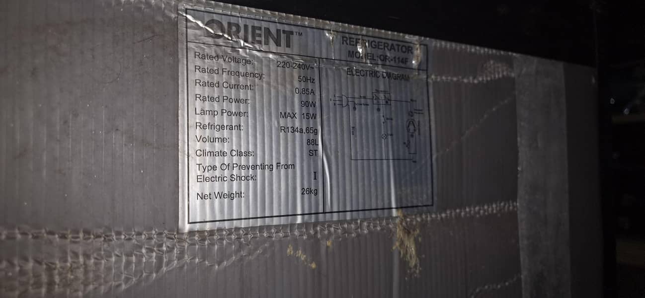 Orient Mini refrigerator 4