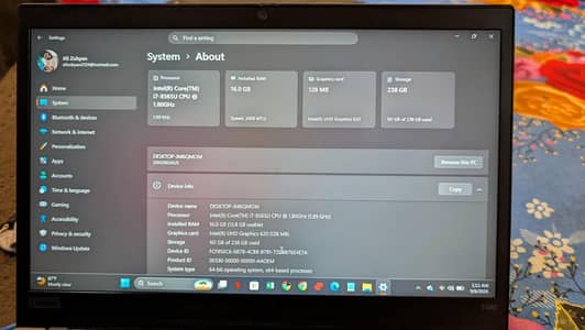 laptop in new condition
