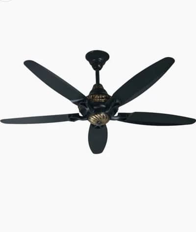 G. F. C fan, unused and box pack. Black colour.  5 wings.