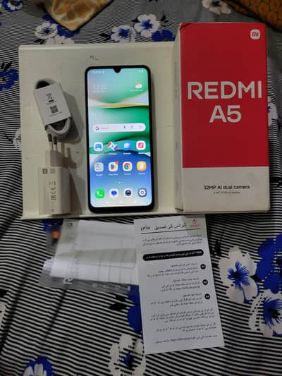 Xiaomi Redmi A5 4+2 128 Android 15 5200mah long Battery Complete box