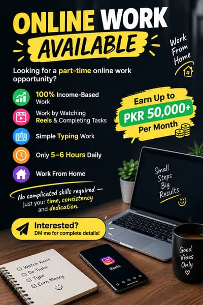 Online work is available for everyone — 100% genuine opportunity.