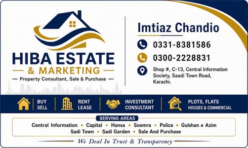 PLOT FOR SALE PIR AHMED ZAMAN TOWN BLOCK 1 OPPOSIT SADI TOWN KARACHI.