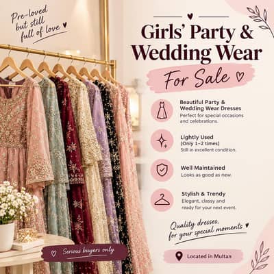 Girls’ Party & Wedding Wear – Pre-Loved Collection