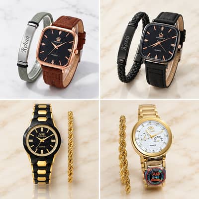 ⌚ Premium  Watch + Bracelet Collection
