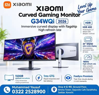 Xiaomi Curved Gaming Monitor G34WQi 2026