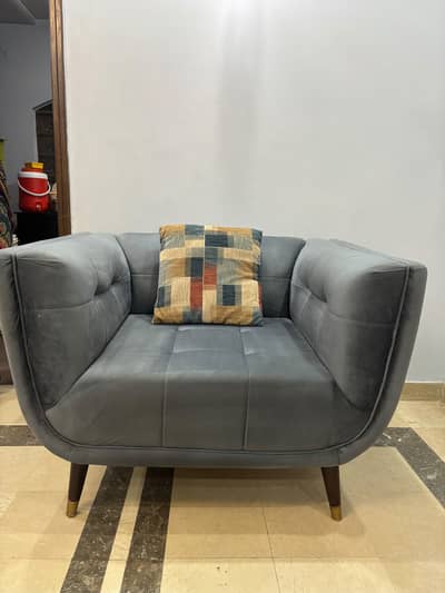 6 Seater Sofa Set (with Free covers)