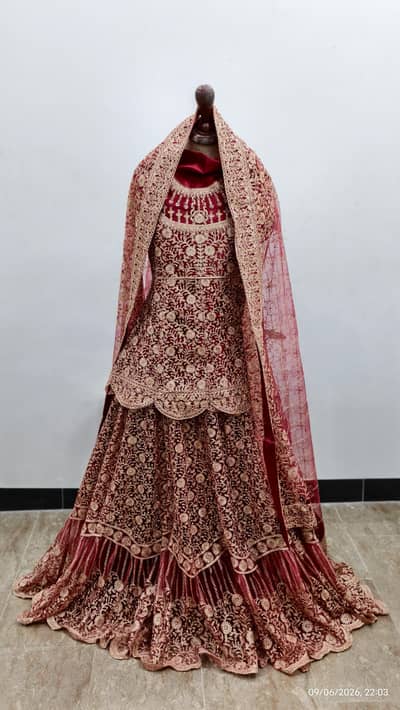 Bridal Dress | Farshi Lehenga New (Unstitched)