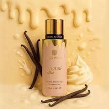 Dubai chocolate body mist and eclair lattafa