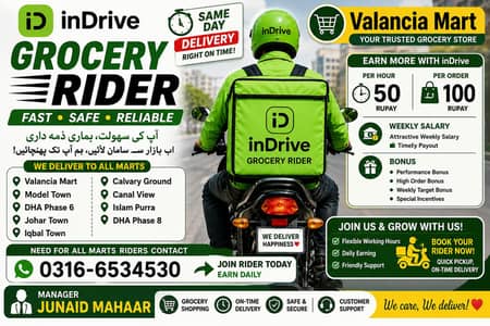 valancia town ma riders ki zarorat hy