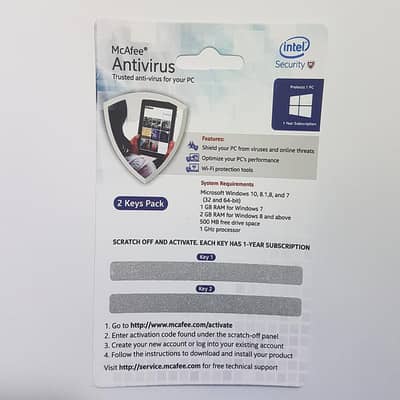 Mcafee Antivirus Redeem Key Yearly