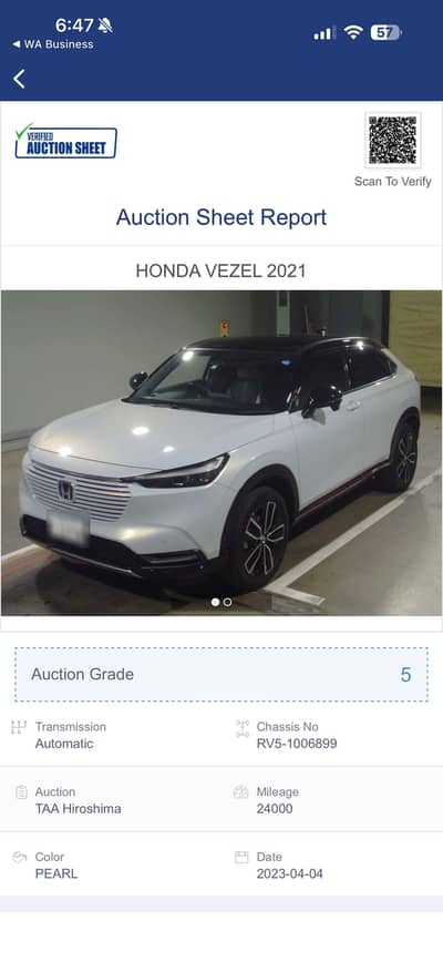Honda Vezel 2021