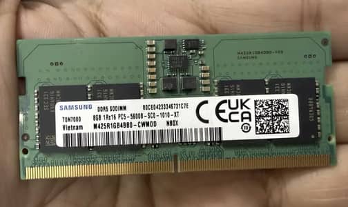 Laptop Ram DDR5 SO-DIMM 8Gb 2 Pieces Available