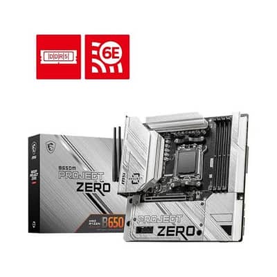 AM5 Bundle | MSI B650M Project Zero (In Warranty) + AMD Ryzen 5 7600x