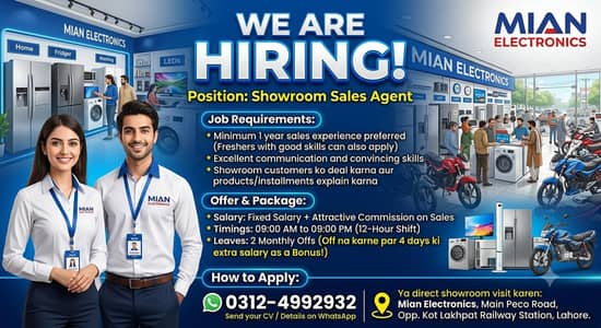 ​Showroom Sales Agent
