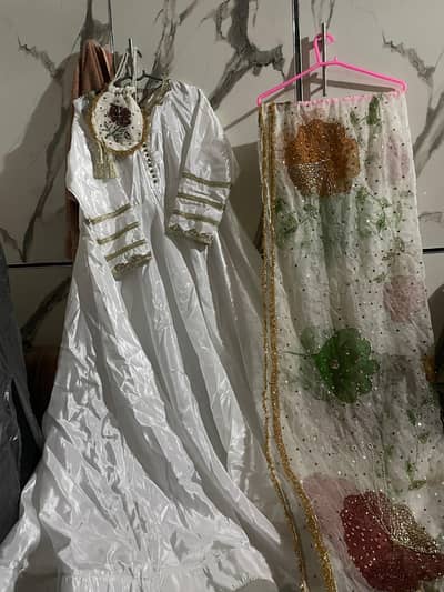nikah dress available heavy bridal dupata with potli ND heavy tassals