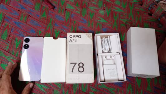 OPPO A78 5g dual Sim pta approved 12+4gb 512gb with full box