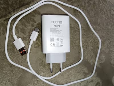 Tecno camon 30 ka original charger 70w