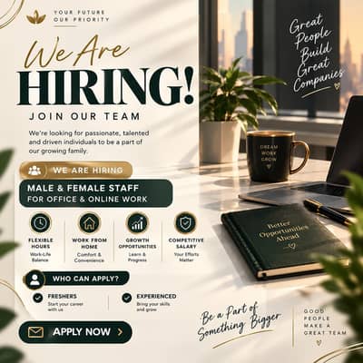Hiring for Online work.