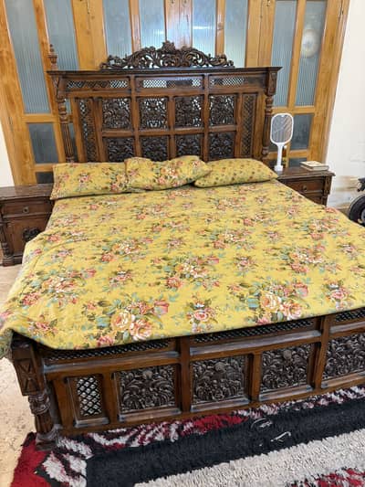 Wooden bed