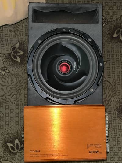 Car Amplifier + Woofer