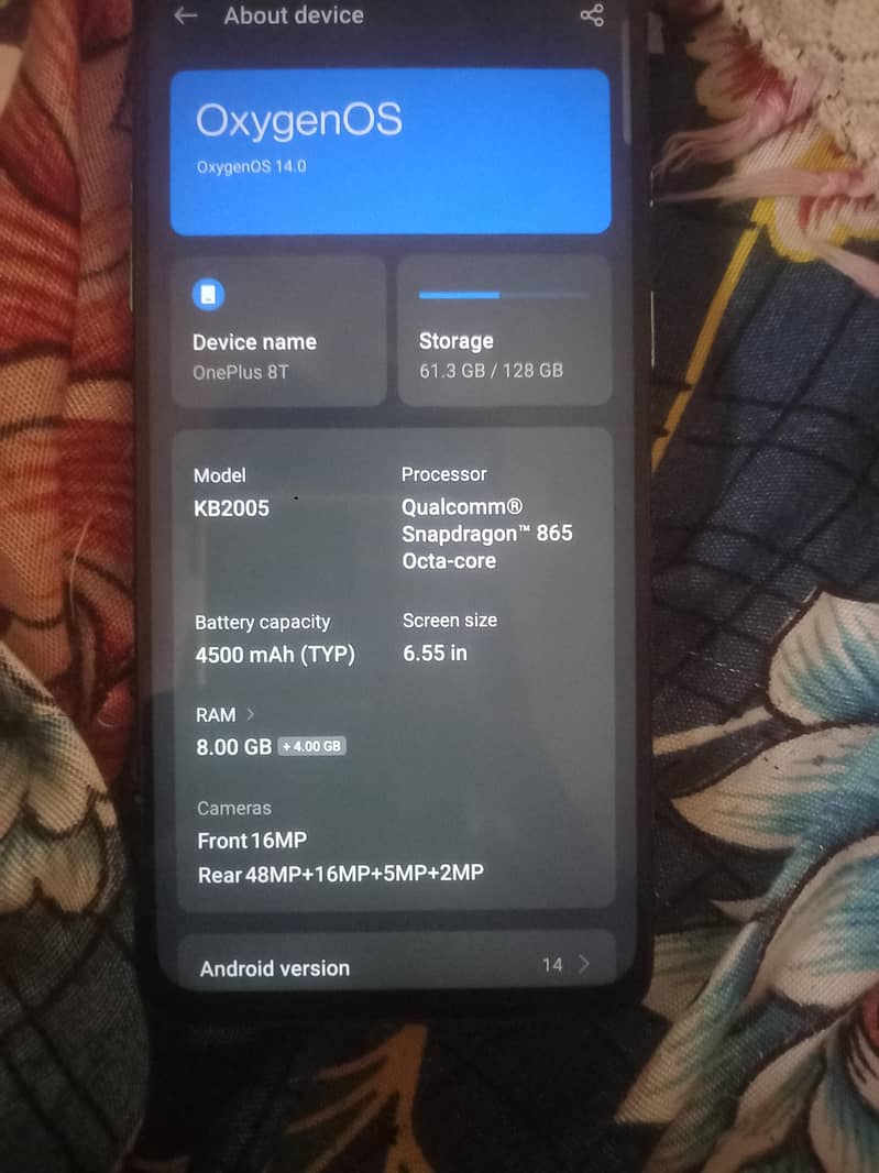 One Plus 8T 5