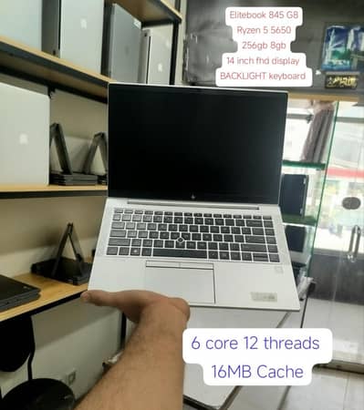 ELITEBOOK 845 G8 RYZEN 5 PRO 5650U| 256GB NVME| 8GB RAM | 14 DISPLAY