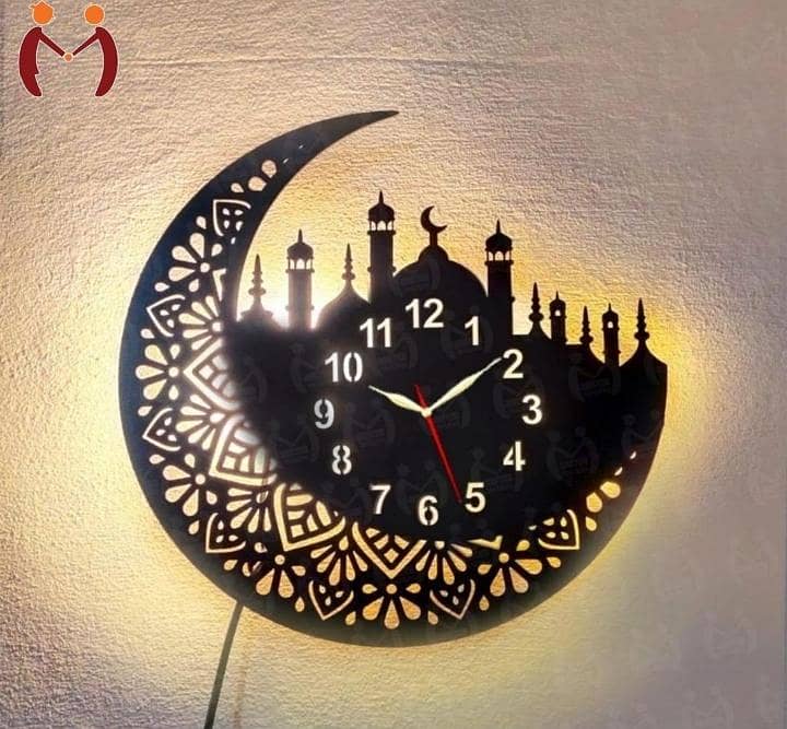 ‍MDF Wall clock ‍ 4