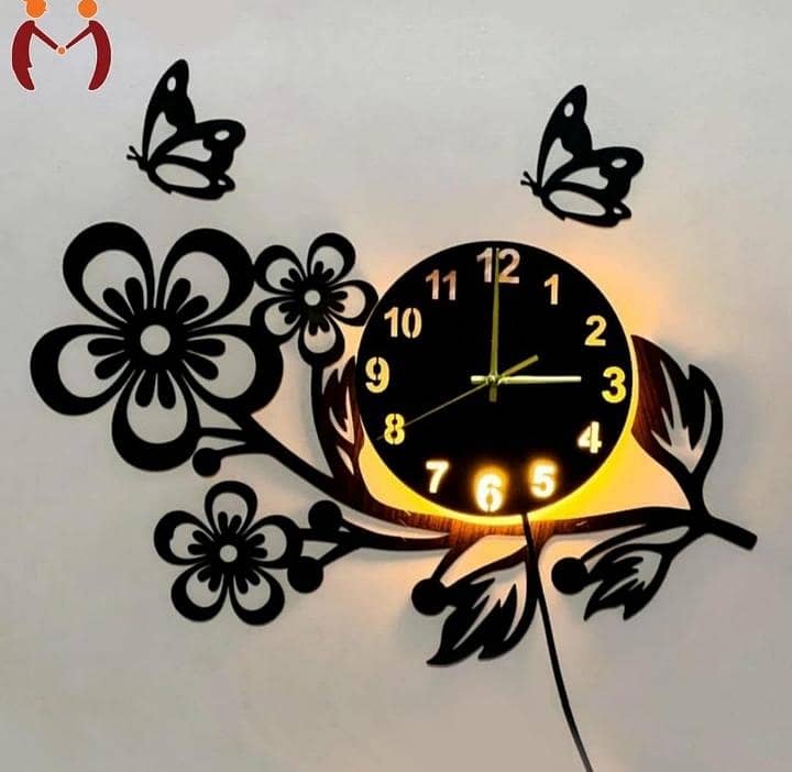 ‍MDF Wall clock ‍ 6