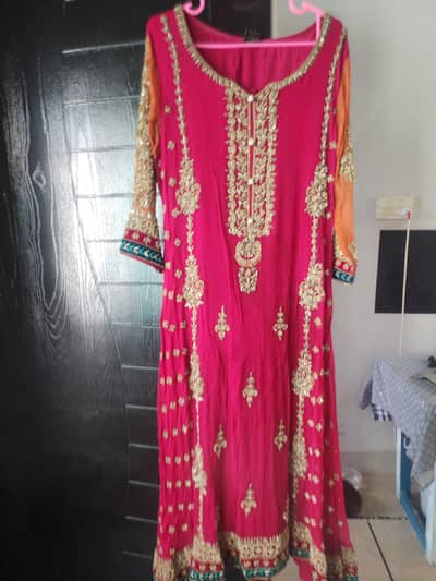 Elegant Shocking Pink Frock