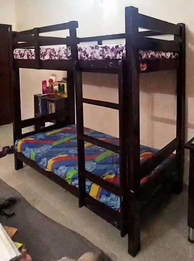 Kids Wooden Bunker Bed