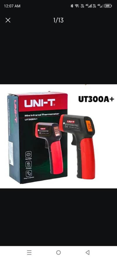Digital Thermometer Infrared  UNI-T  UT300A+ Non-contact Temperature