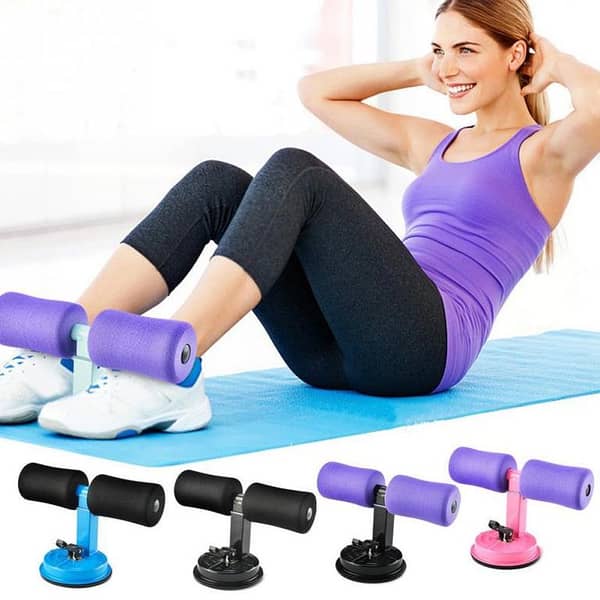 Multi Adjustable Sit-Up Bar with Suction for Fitness Exercises targeting Belly, Back, Legs, and Arms