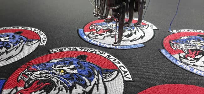 Custom embroidered patches
