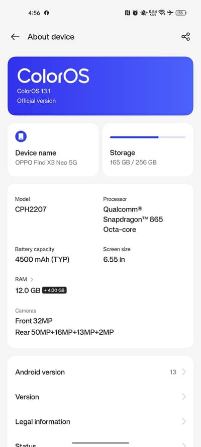 OPPO Find X3 Neo 5g 12 256