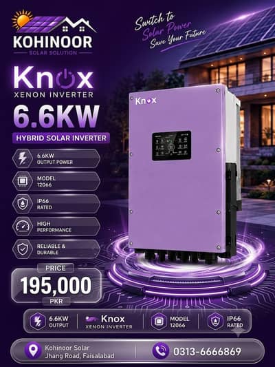 knox 6.6 kw/10kw/12kw krypton 11008 Inverter Lithium Batteries