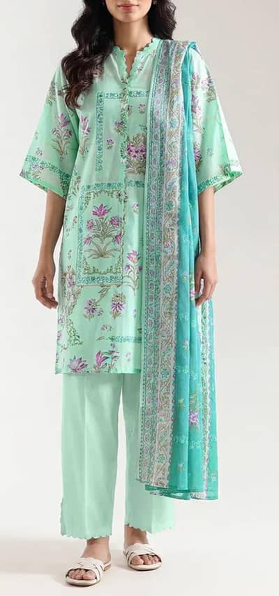 Premium Unstitched 3-Piece Dhanak Winter Suit